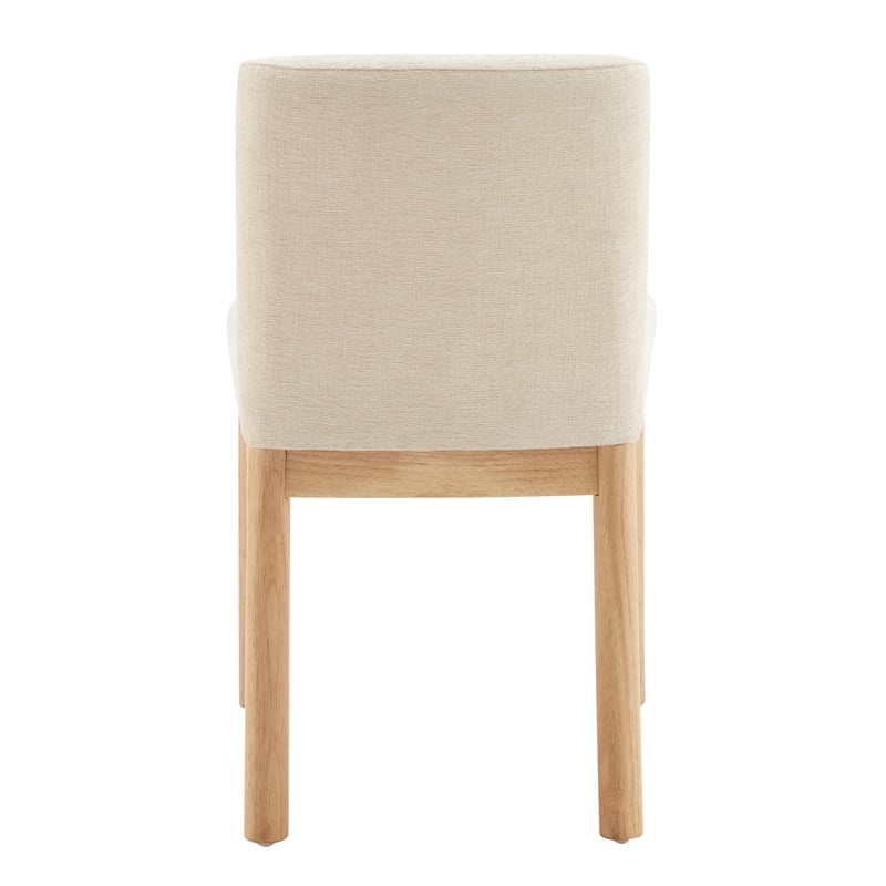 NPD Furniture Bloomfield Fabric Low-Back Dining Chair in Beige (Set of 2)
