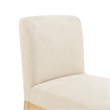 NPD Furniture Bloomfield Fabric Low-Back Dining Chair in Beige (Set of 2)