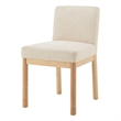 NPD Furniture Bloomfield Fabric Low-Back Dining Chair in Beige (Set of 2)