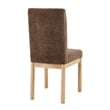 NPD Furniture Bloomfield Fabric High-Back Dining Chair in Brown (Set of 2)