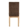 NPD Furniture Bloomfield Fabric High-Back Dining Chair in Brown (Set of 2)