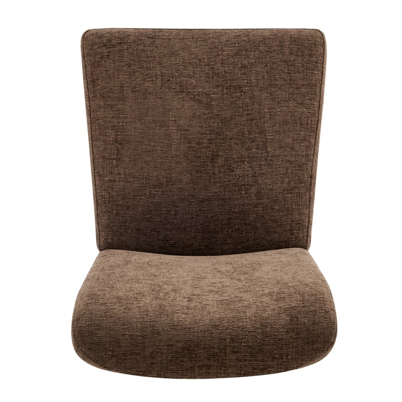 NPD Furniture Bloomfield Fabric High-Back Dining Chair in Brown (Set of 2)