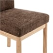 NPD Furniture Bloomfield Fabric High-Back Dining Chair in Brown (Set of 2)