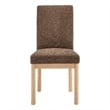 NPD Furniture Bloomfield Fabric High-Back Dining Chair in Brown (Set of 2)