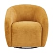 NPD Furniture Regina Velvet Swivel Accent Arm Chair in Dainty Caramel