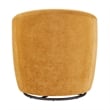 NPD Furniture Regina Velvet Swivel Accent Arm Chair in Dainty Caramel