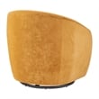 NPD Furniture Regina Velvet Swivel Accent Arm Chair in Dainty Caramel