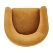 NPD Furniture Regina Velvet Swivel Accent Arm Chair in Dainty Caramel