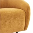NPD Furniture Regina Velvet Swivel Accent Arm Chair in Dainty Caramel