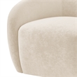 NPD Furniture Regina Velvet Swivel Accent Arm Chair in Dainty Cream