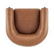 NPD Furniture Ruth Faux Leather Accent Arm Chair in Vintage Cider