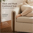 NPD Furniture Ruth Fabric Accent Arm Chair in Barley Beige