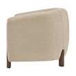 New Pacific Direct Ruth Fabric Accent Arm Chair in Barley Beige