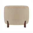 New Pacific Direct Ruth Fabric Accent Arm Chair in Barley Beige