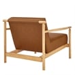 NPD Furniture Arnold PU Accent Arm Chair in Casa Caramel