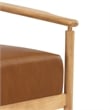 NPD Furniture Arnold PU Accent Arm Chair in Casa Caramel