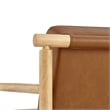 NPD Furniture Arnold PU Accent Arm Chair in Casa Caramel