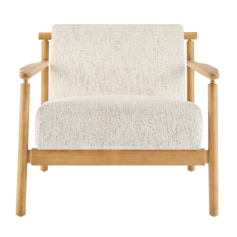 NPD Furniture Arnold Fabric Accent Arm Chair in Concord Cream