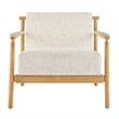 NPD Furniture Arnold Fabric Accent Arm Chair in Concord Cream