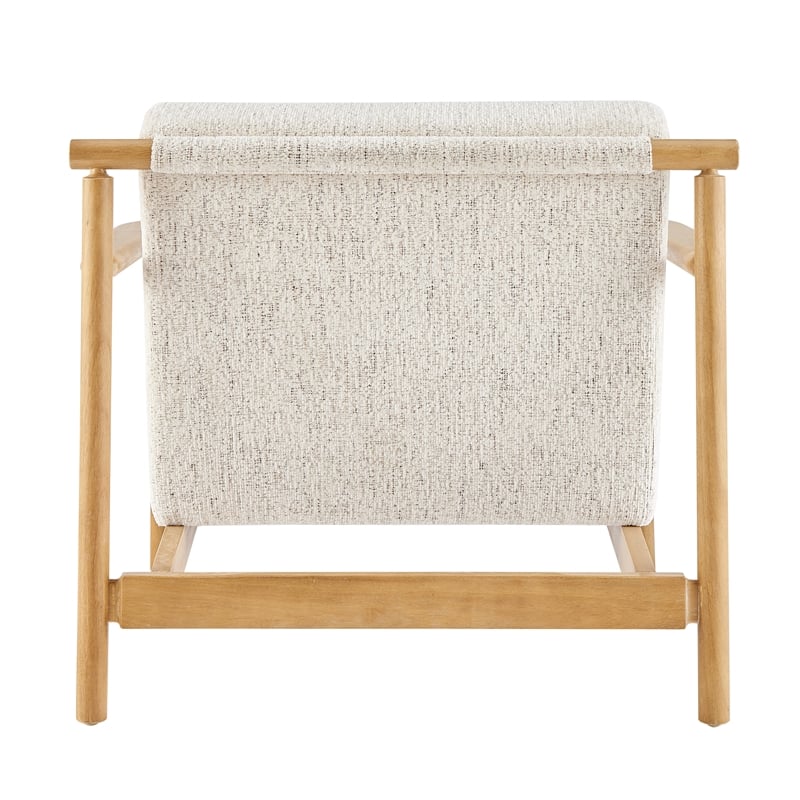 NPD Furniture Arnold Fabric Accent Arm Chair in Concord Cream
