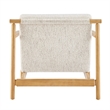 NPD Furniture Arnold Fabric Accent Arm Chair in Concord Cream