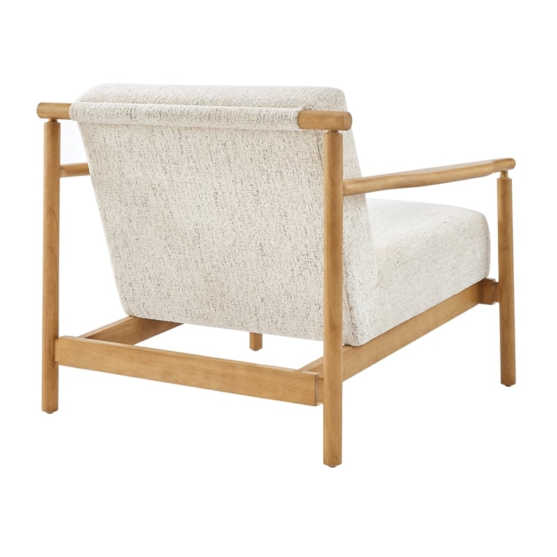 NPD Furniture Arnold Fabric Accent Arm Chair in Concord Cream
