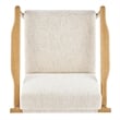NPD Furniture Arnold Fabric Accent Arm Chair in Concord Cream
