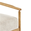 NPD Furniture Arnold Fabric Accent Arm Chair in Concord Cream