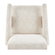 NPD Furniture Nixon Fabric Accent Arm Chair in Concord Cream