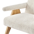 NPD Furniture Nixon Fabric Accent Arm Chair in Concord Cream