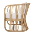 NPD Furniture Shanaya Rattan Accent Arm Chair in Natural