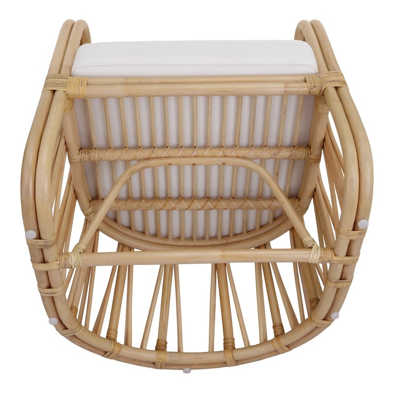 New Pacific Direct Shanaya Rattan Accent Arm Chair in Natural