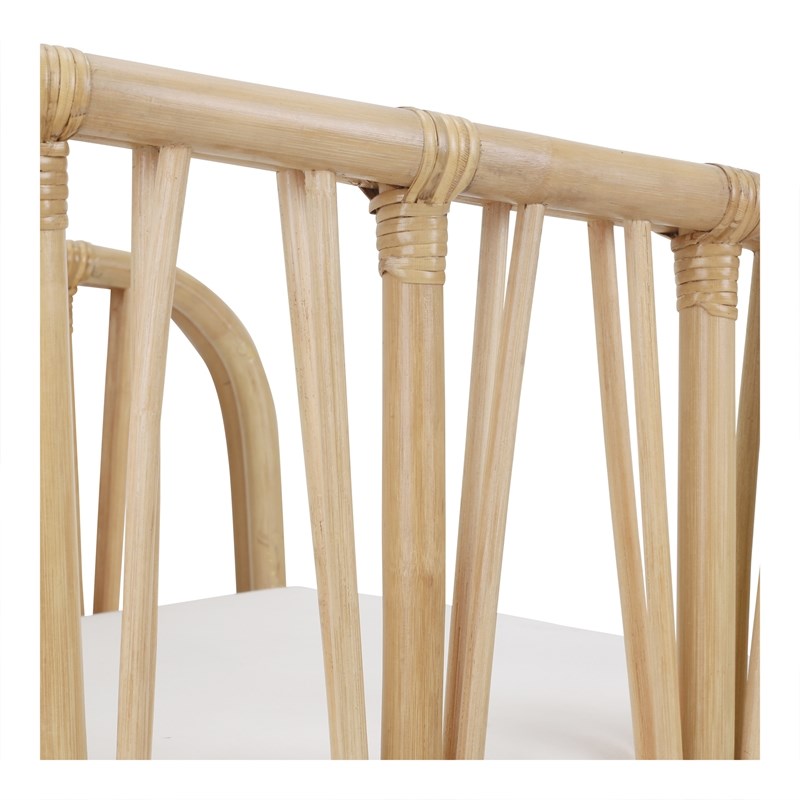 New Pacific Direct Shanaya Rattan Accent Arm Chair in Natural