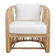 NPD Furniture Shanaya Rattan Accent Arm Chair in Natural