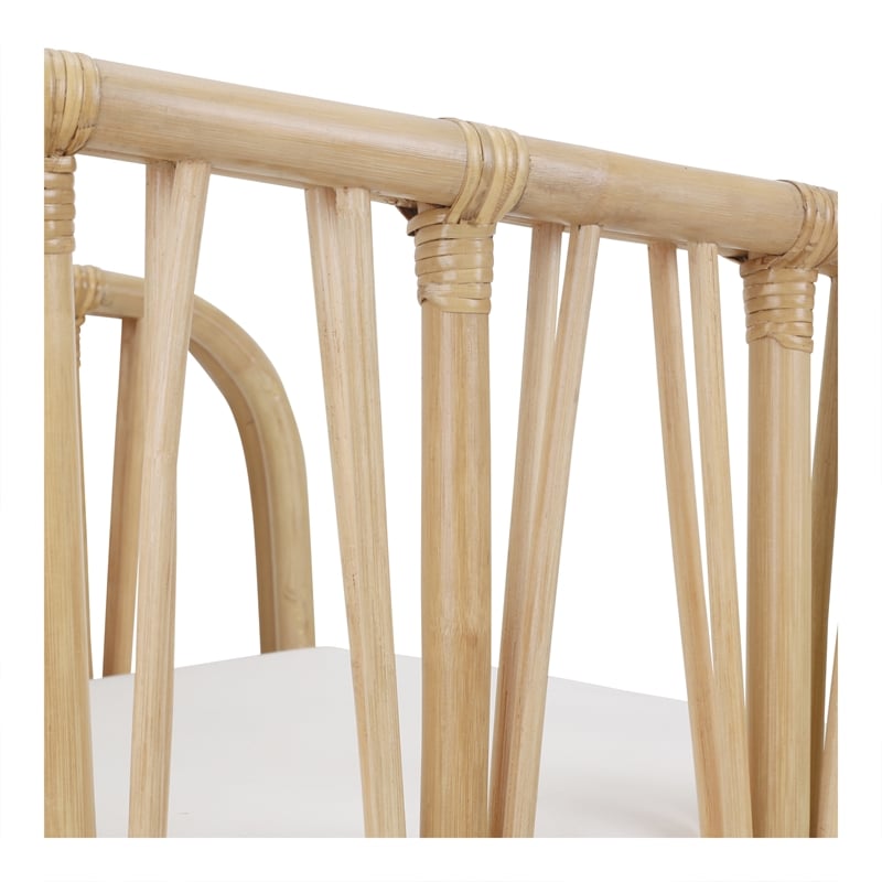 NPD Furniture Shanaya Rattan Accent Arm Chair in Natural