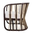 NPD Furniture Shanaya Rattan Accent Arm Chair in Paloma Brown