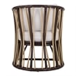 NPD Furniture Shanaya Rattan Accent Arm Chair in Paloma Brown