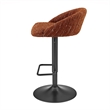 NPD Furniture Jorrell Fabric Gaslift Swivel Bar Stool (Set of 2)