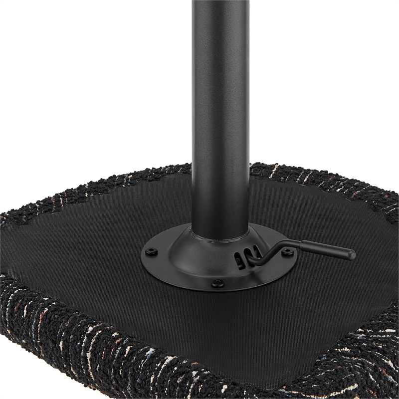 NPD Furniture Jorrell Fabric Gaslift Swivel Bar Stool in Black (Set of 2)