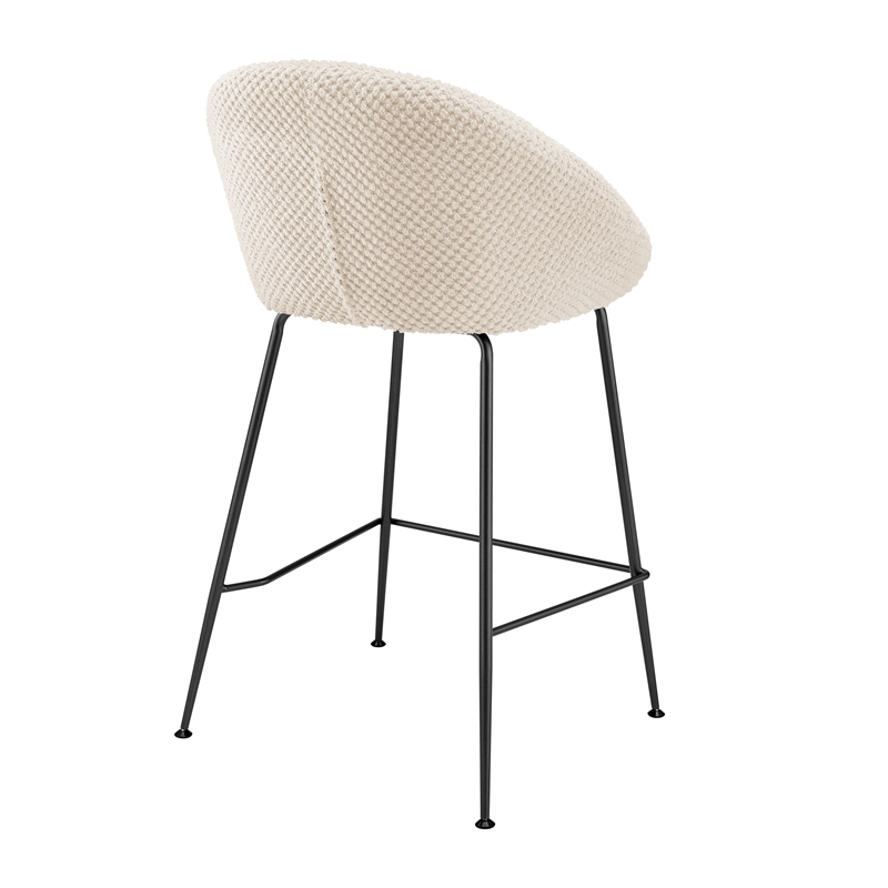 New Pacific Direct Watson Fabric Counter Stool in Georgia Cream (Set of 2)