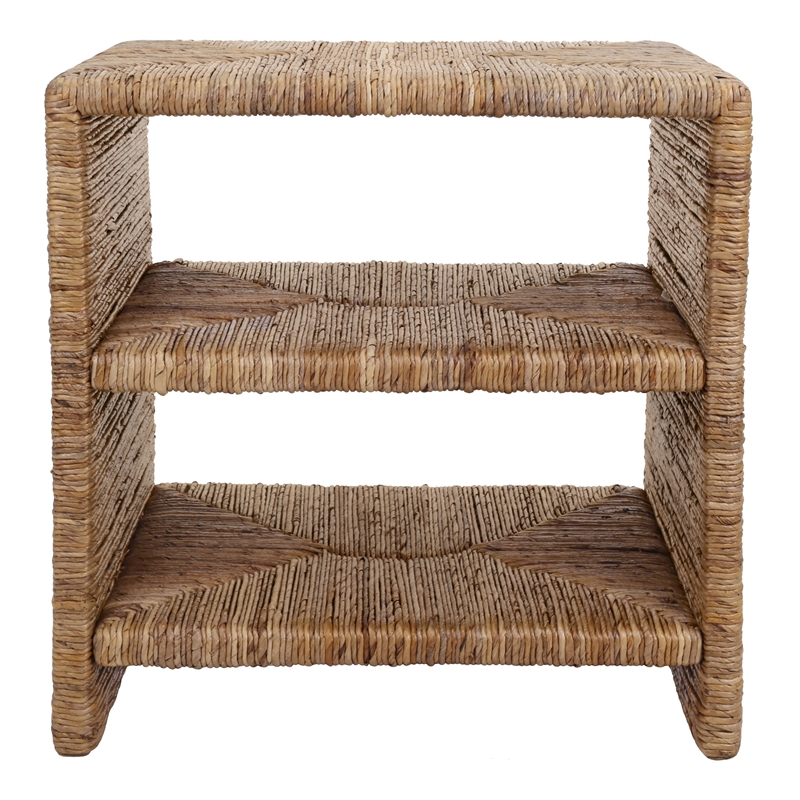 New Pacific Direct Kanza Abaca Nightstand/Side Table in Natural