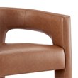 NPD Furniture Sherlyn Faux Leather Dining Side Chair in Vintage Cider