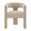 NPD Furniture Sherlyn Fabric Dining Side Chair in Barley Beige