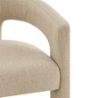 NPD Furniture Sherlyn Fabric Dining Side Chair in Barley Beige