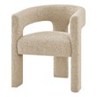 NPD Furniture Sherlyn Fabric Dining Side Chair in Barley Beige