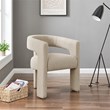 NPD Furniture Sherlyn Fabric Dining Side Chair in Barley Beige