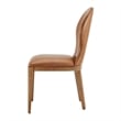 NPD Furniture Eldoris PU Dining Side Chair in Borneo Chocolate (Set of 2)