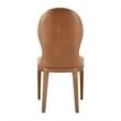 NPD Furniture Eldoris PU Dining Side Chair in Borneo Chocolate (Set of 2)