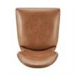NPD Furniture Eldoris PU Dining Side Chair in Borneo Chocolate (Set of 2)