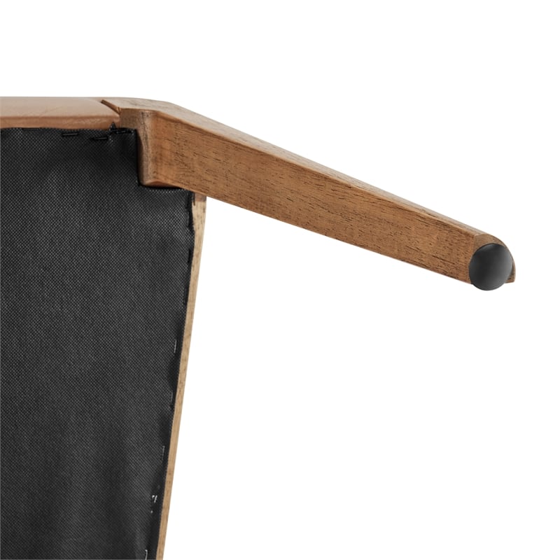NPD Furniture Eldoris PU Dining Side Chair in Borneo Chocolate (Set of 2)
